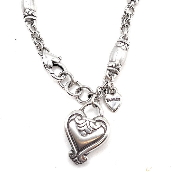 Brighton Deco Lace Heart Charm Bracelet -8255 - Picture 1 of 2